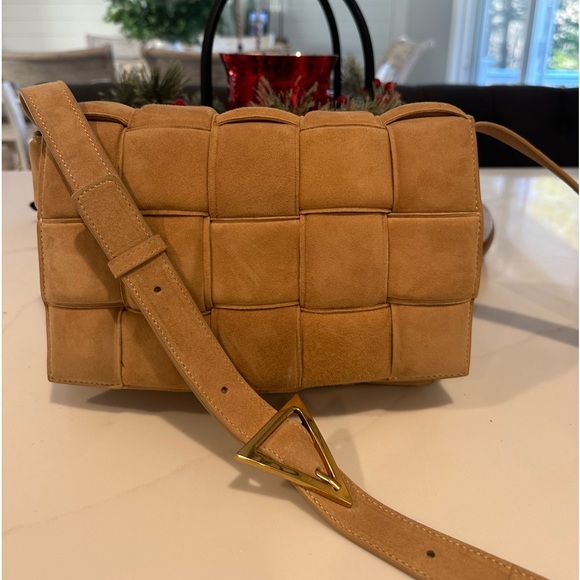 Bottega Veneta Handbags - Bottega Veneta Carmel suade cassette padded handbag